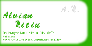 alvian mitiu business card